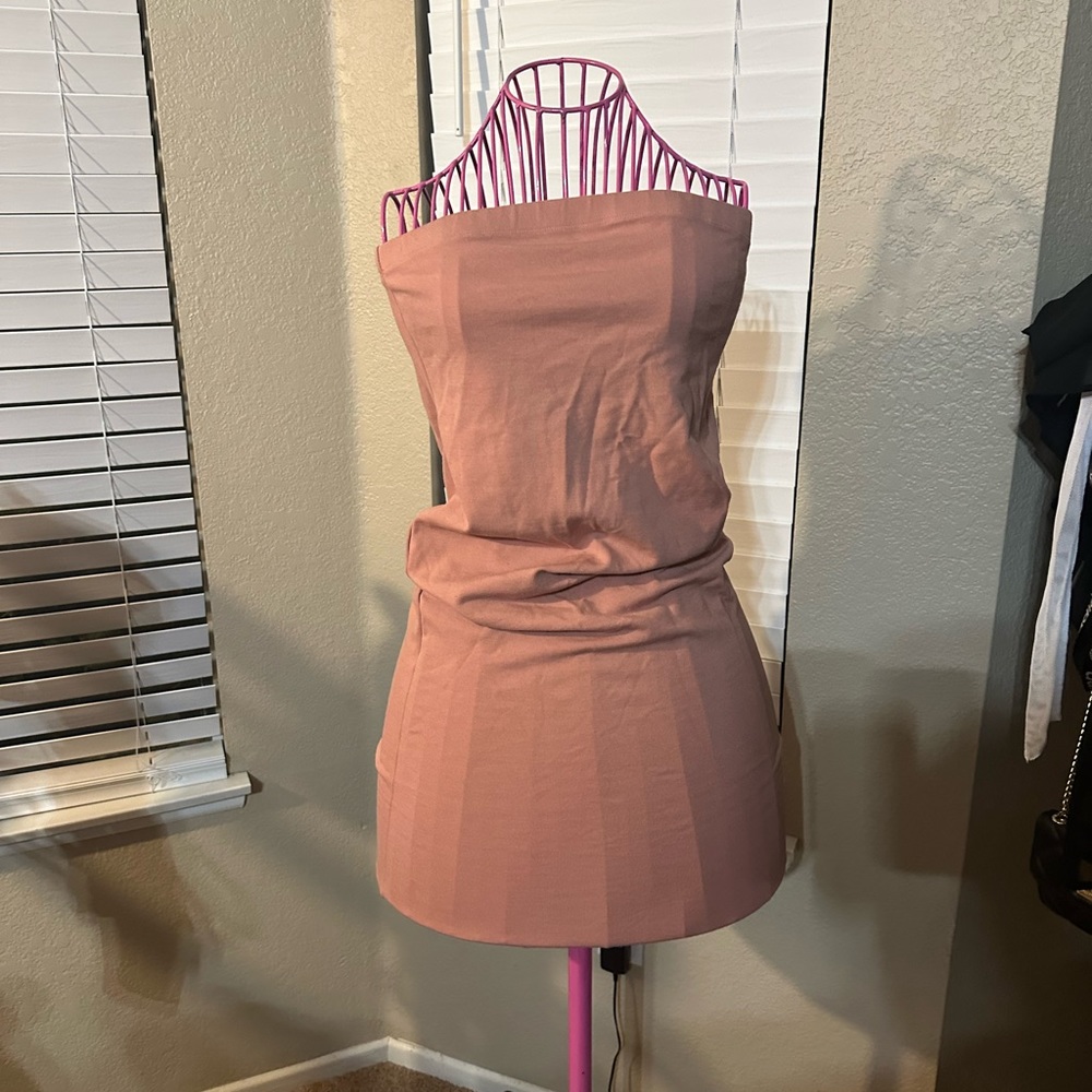 Dusty rose tube dress
